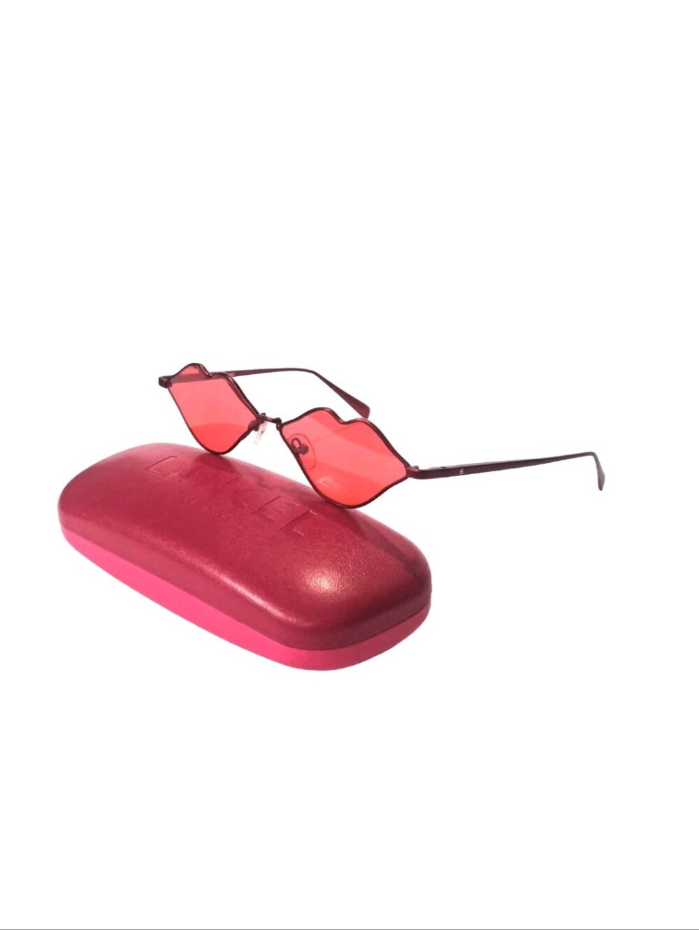 ROBERI & FRAUD X KNC RF 10002 Lip Sunglasses   Red Women
